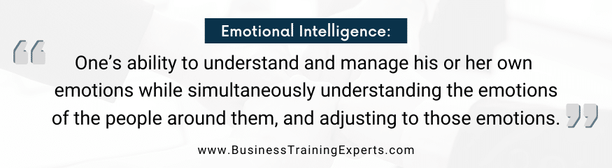 quote on emotional intelligence from business training experts