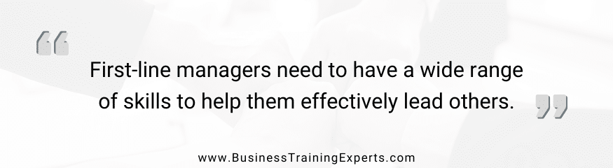 quote on first line managers leading others